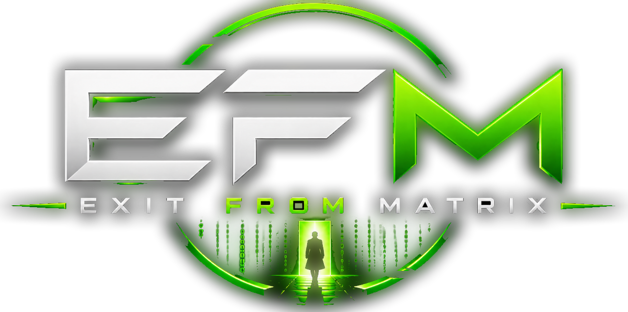 Exit from Matrix logotipas